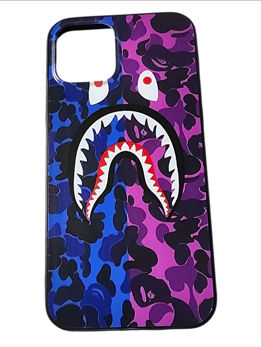 A Bathing Ape Bape Purple & Blue Camo Case For iPhone 11